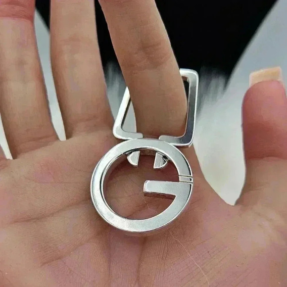 Gucci Silver-G  Bag charm /Keyring - Picture 1 of 6